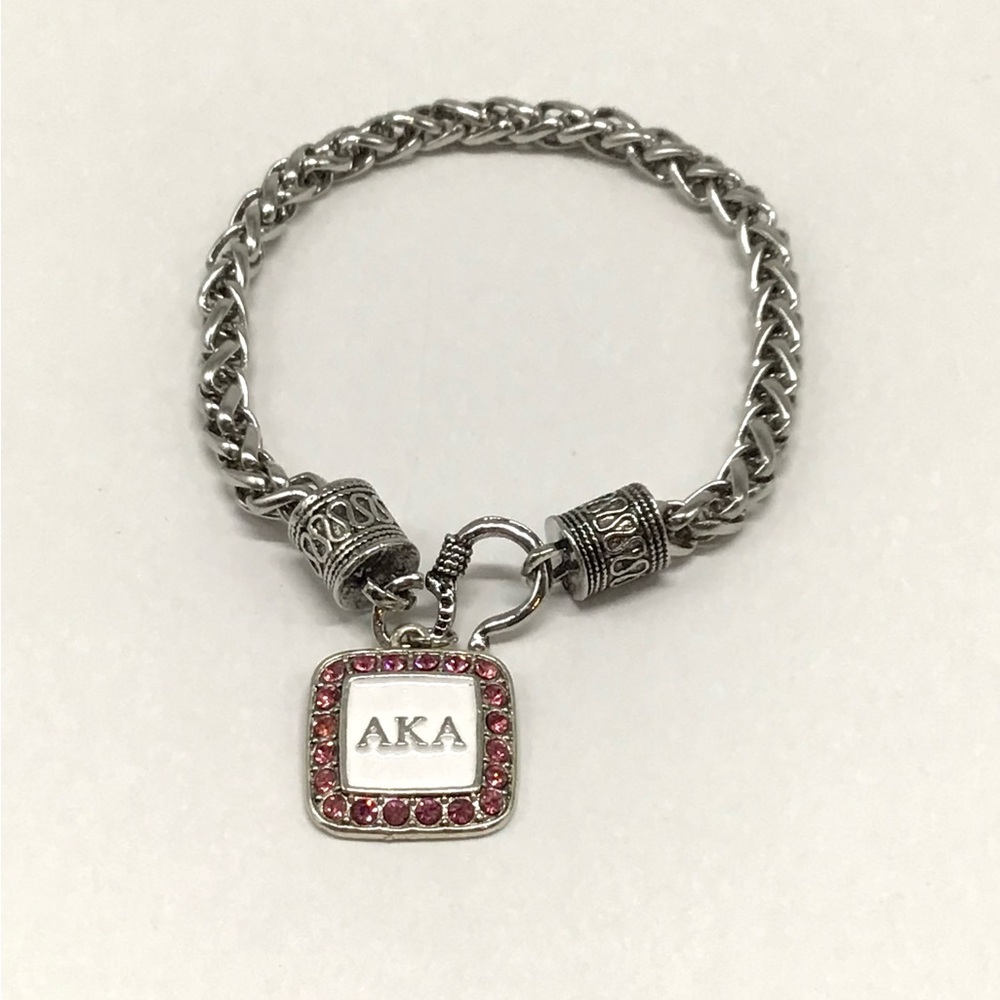 AKA Elegant Silver Charm Bracelet